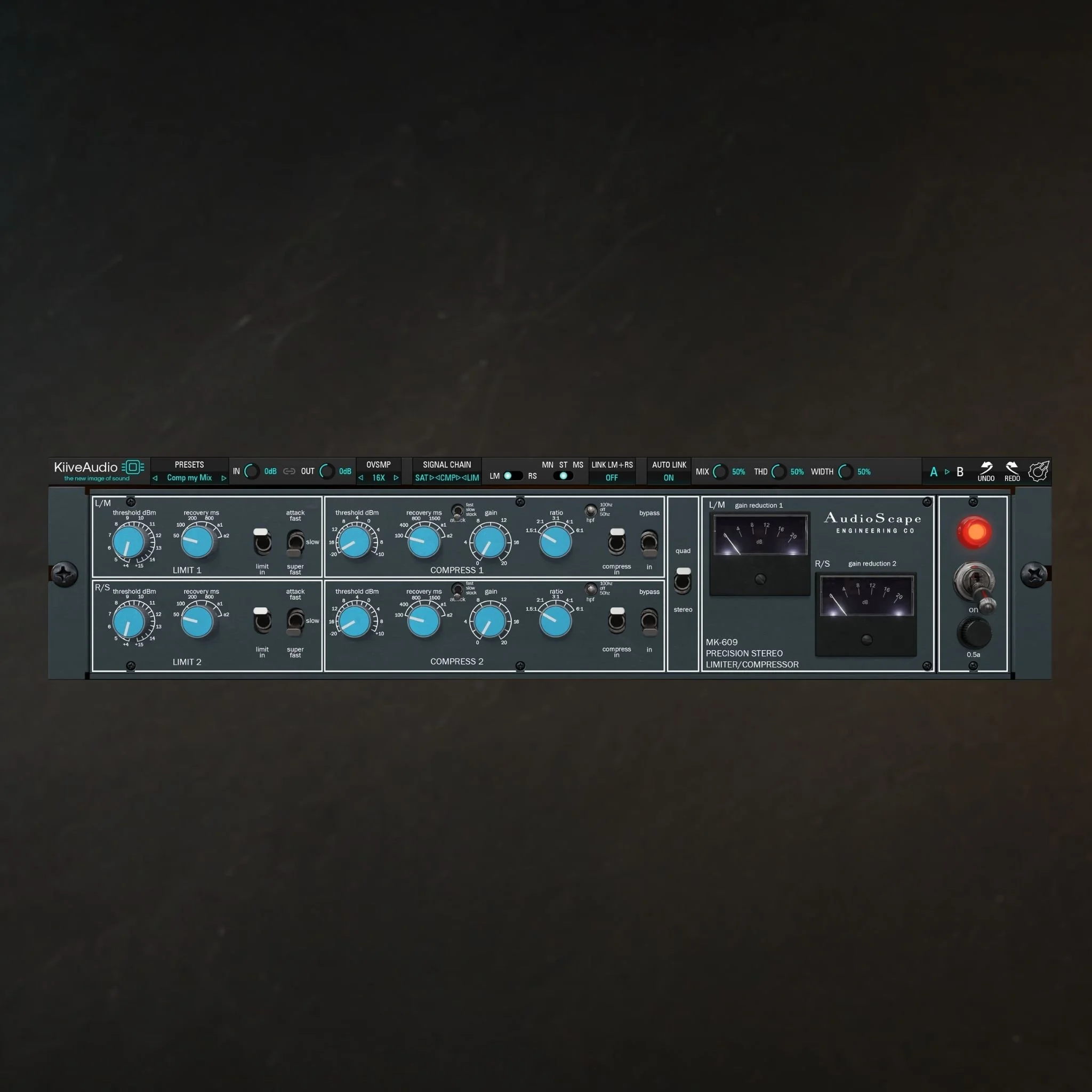 MK-609 Precision Stereo Diode Limiter/Compressor Plugin — Vintage